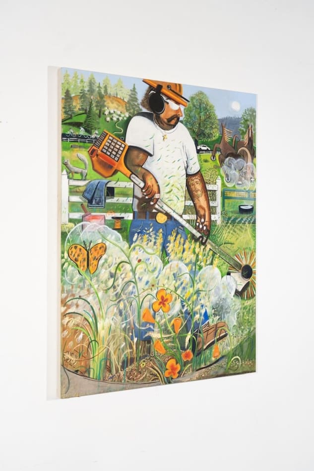 Alexander Rohrig - side view of the painting 