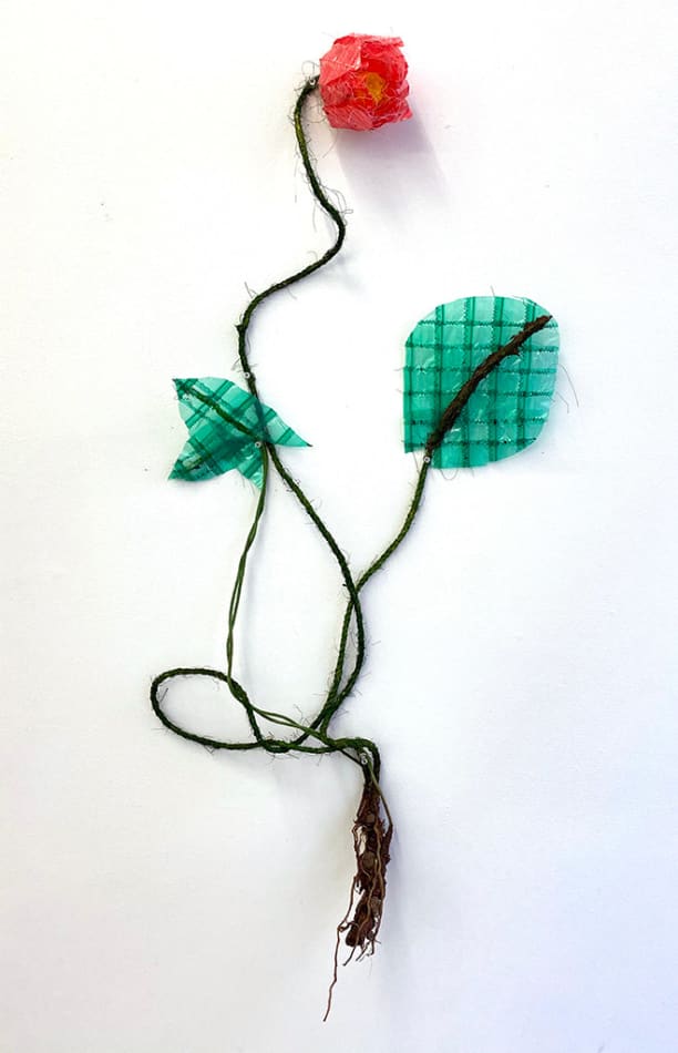 Lucien Shapiro soft sculpture of pink flower