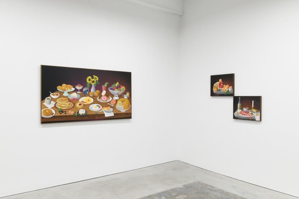 Install image of Sweet Bountiful Life. From left to right is 