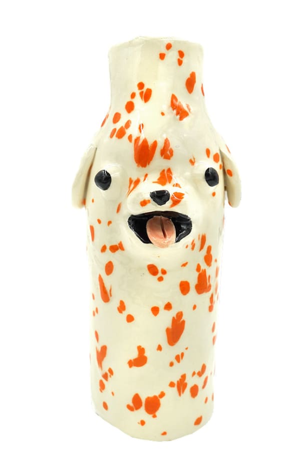 Katie Kimmel, Orange Dalmatian Vase, 2019