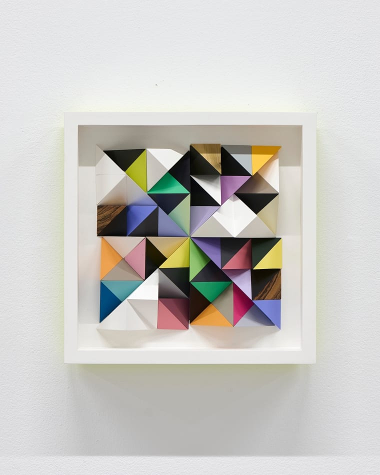 Sean Newport abstract colorful wall sculpture