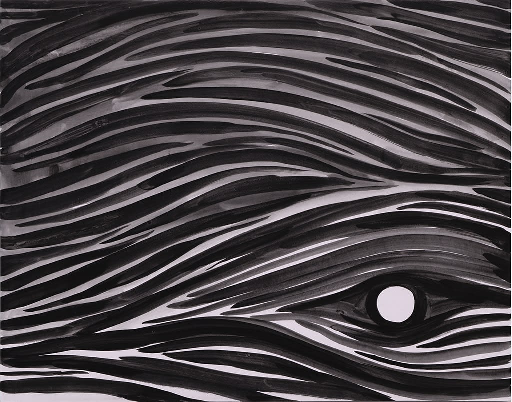 Corey Lamb ink painting of night sky