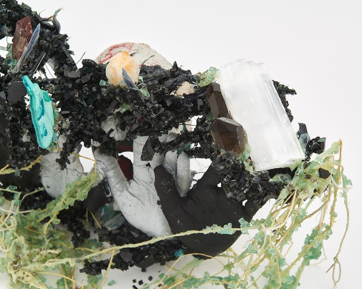 Lucien Shapiro, Two Rights and Two Lefts Make a 2 Shape Nest Healing and Bowing to Her Time Performance Mask, 2019
