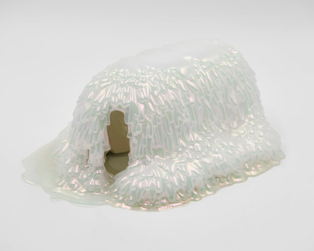 Dan Lam white slime sculpture