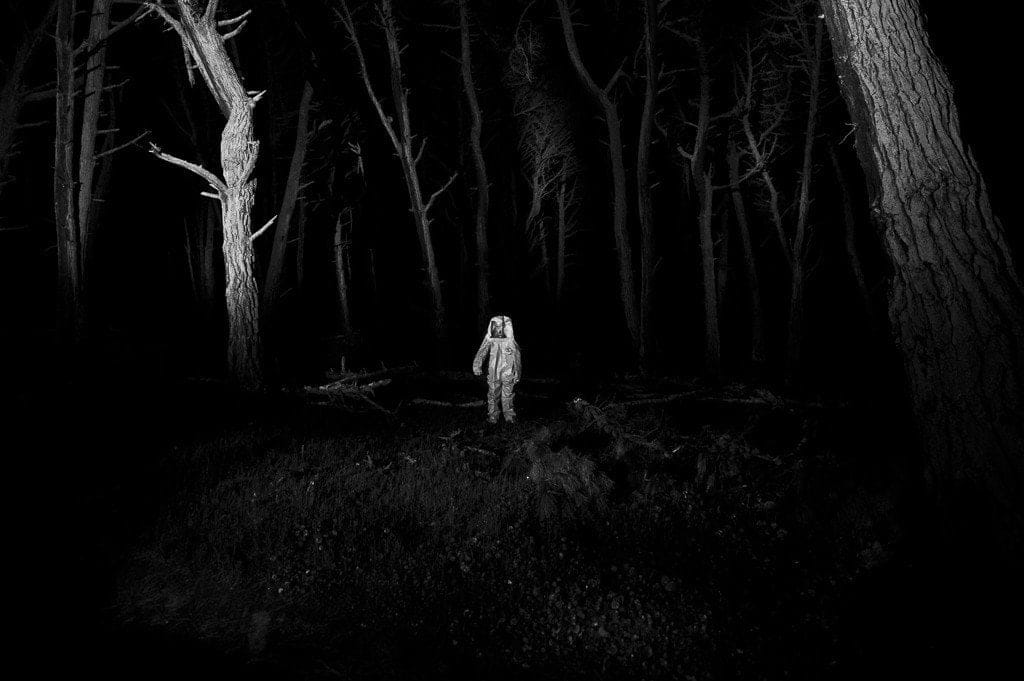 Shaun Roberts photo of figure in woods