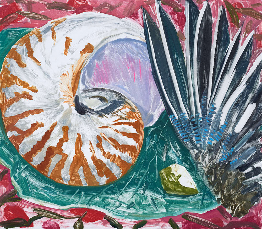 Anna Valdez, Shell and Bird Wing, 2019