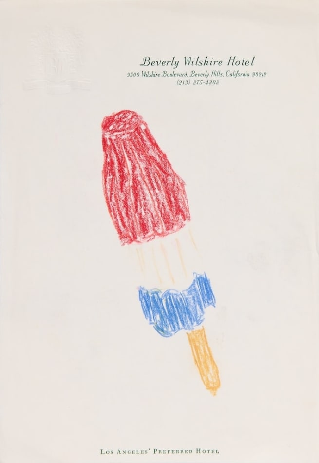 sketch of a rocket ice pop