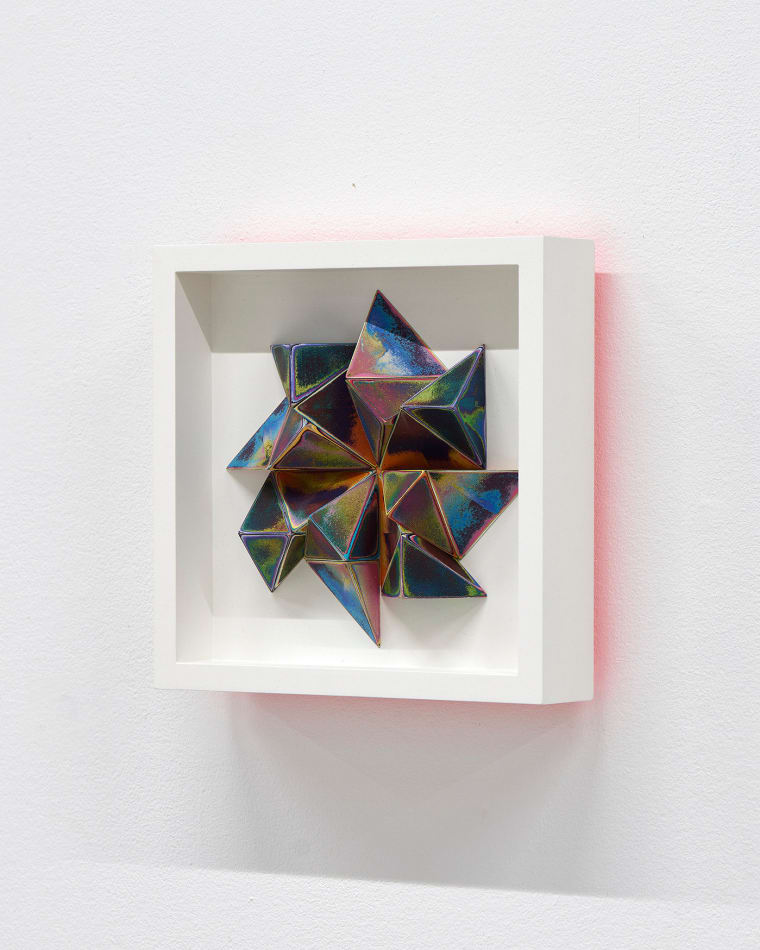 Sean Newport abstract colorful wall sculpture