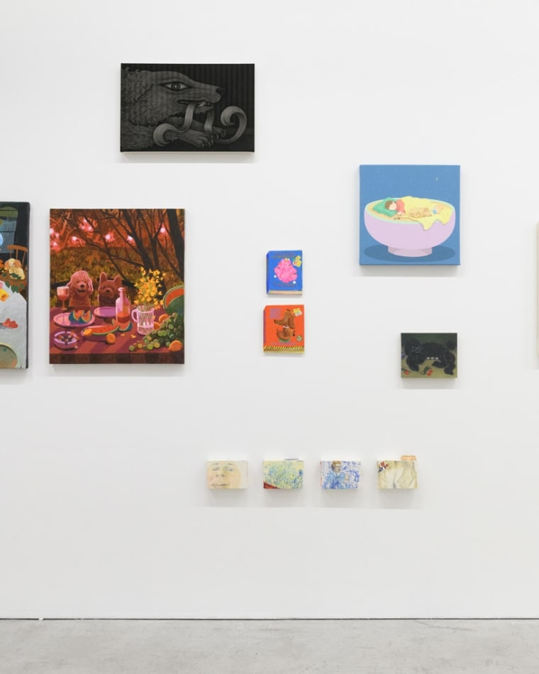 Installation view of the group exhibition Doggone Delightful at Hashimoto Contemporary San Francisco