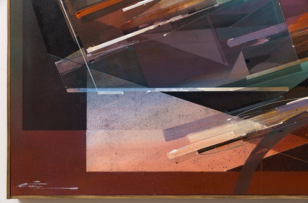 Augustine Kofie abstract painting detail
