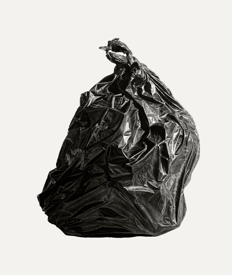Joel Daniel Phillips, Neighborhood Still Life #6 (Black Bag), 2018