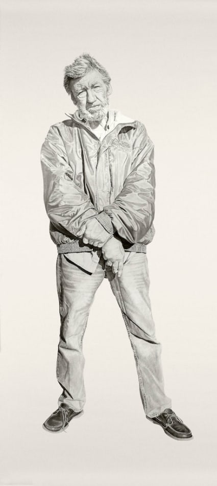 Joel Daniel Phillips full scale drawing of man