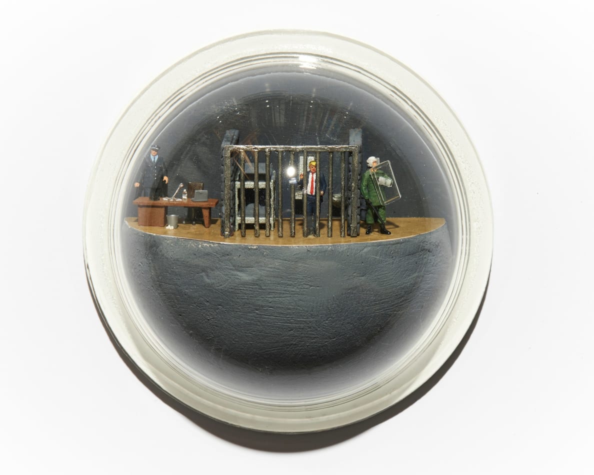 Abigail Goldman's sculpture of Donald Trump in a cell