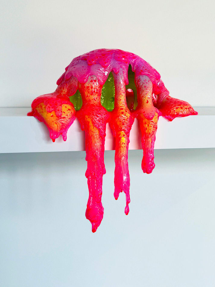abstract brightly colored drip sculpture from Dan Lam