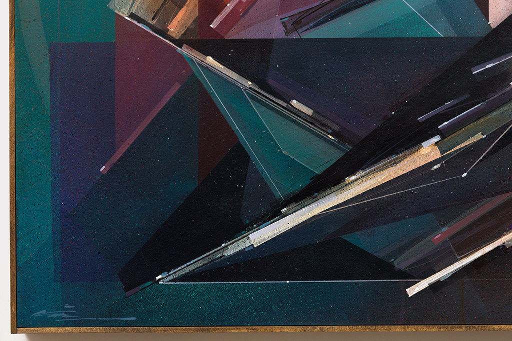 Augustine Kofie abstract painting detail
