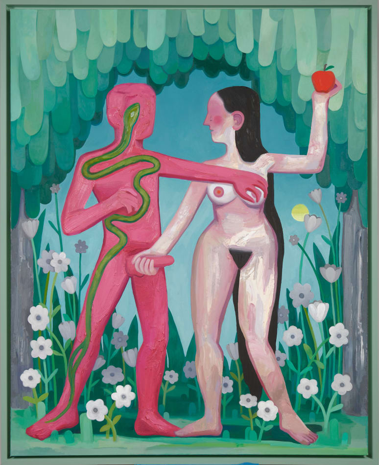 Corey Lamb - the gardeners two figures in garden