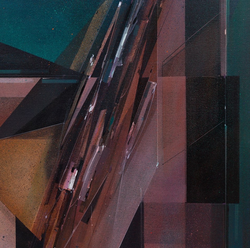 Augustine Kofie abstract painting detail