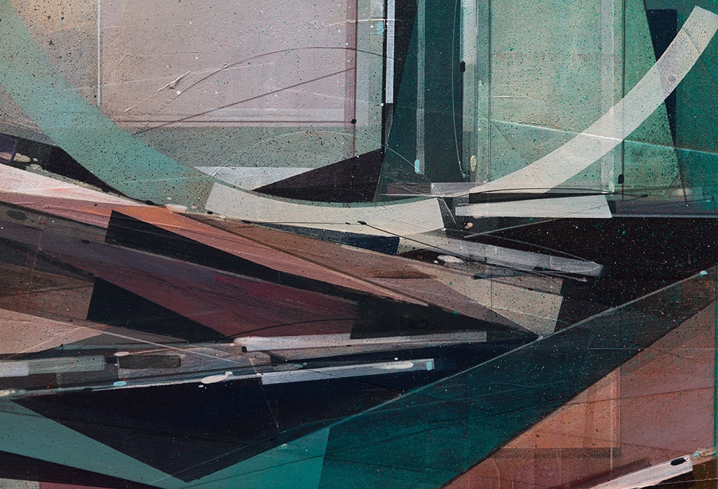 Augustine Kofie abstract painting detail