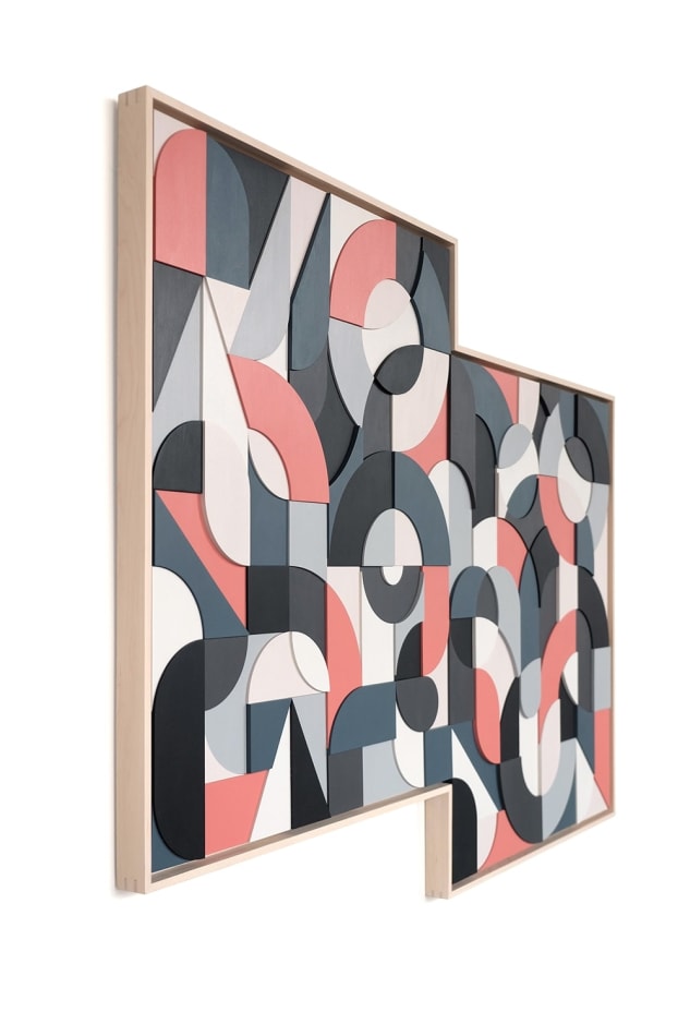 Scott Albrecht wood relief painting