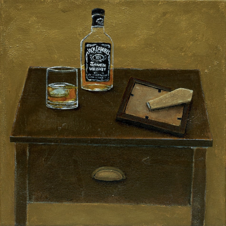 photo of painting without the frame