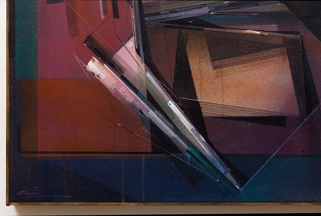Augustine Kofie abstract painting detail