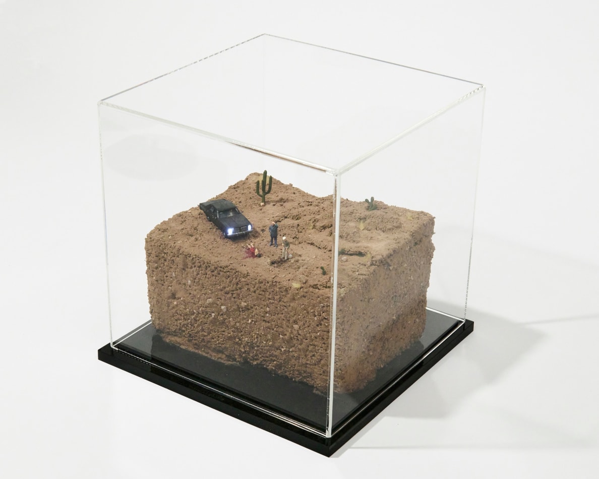 Abigail Goldman's sculpture of desert murder scene