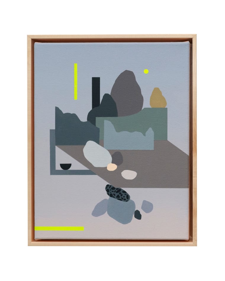 Madeline Tonzi abstract painting using dusk colors