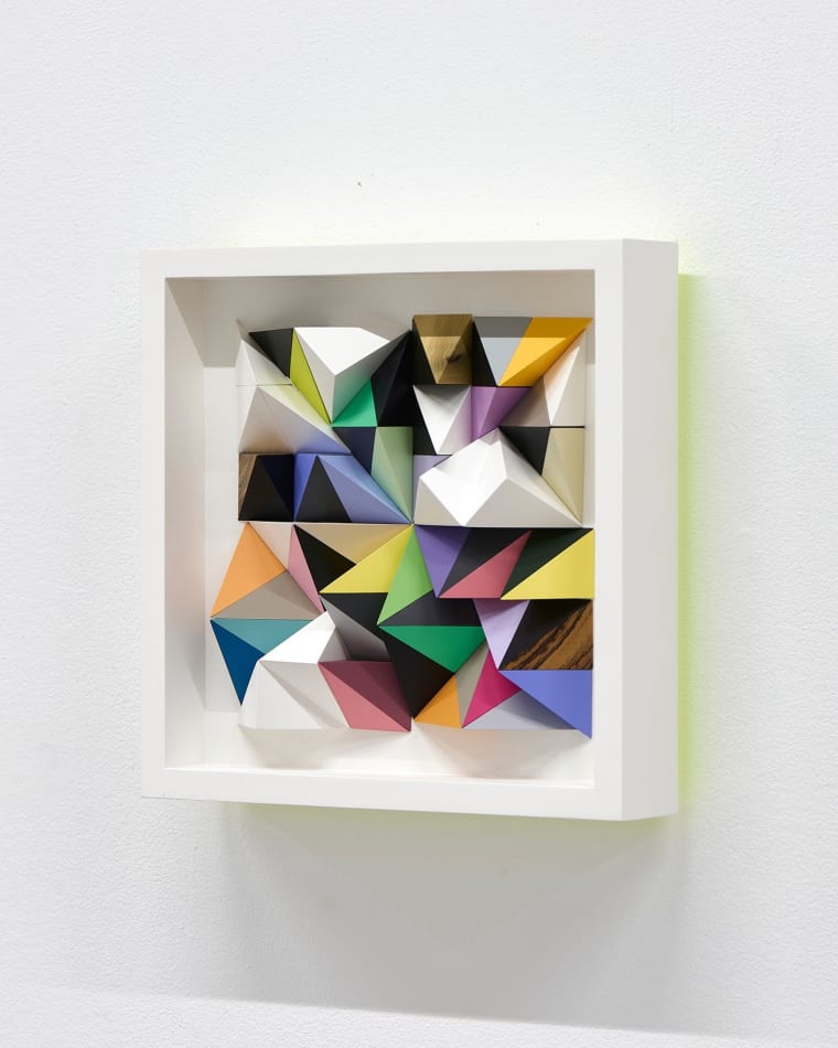 Sean Newport abstract colorful wall sculpture