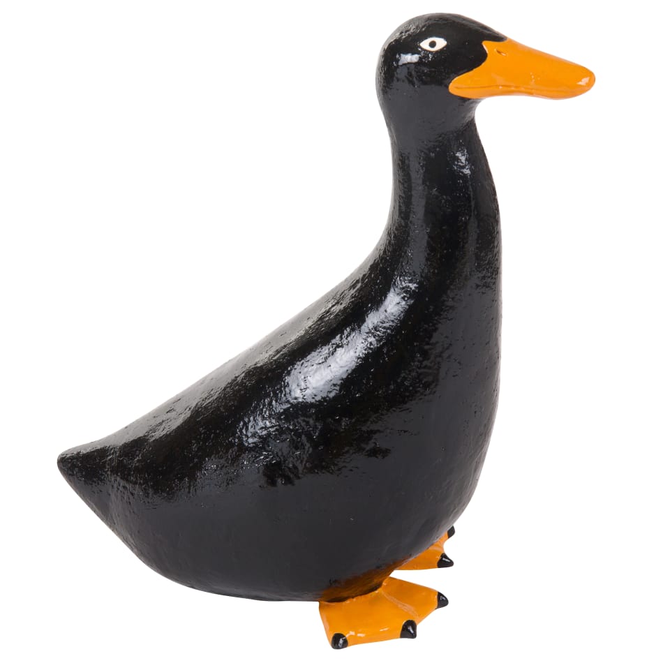 Lorien Sterns ceramic sculpture of a black duck