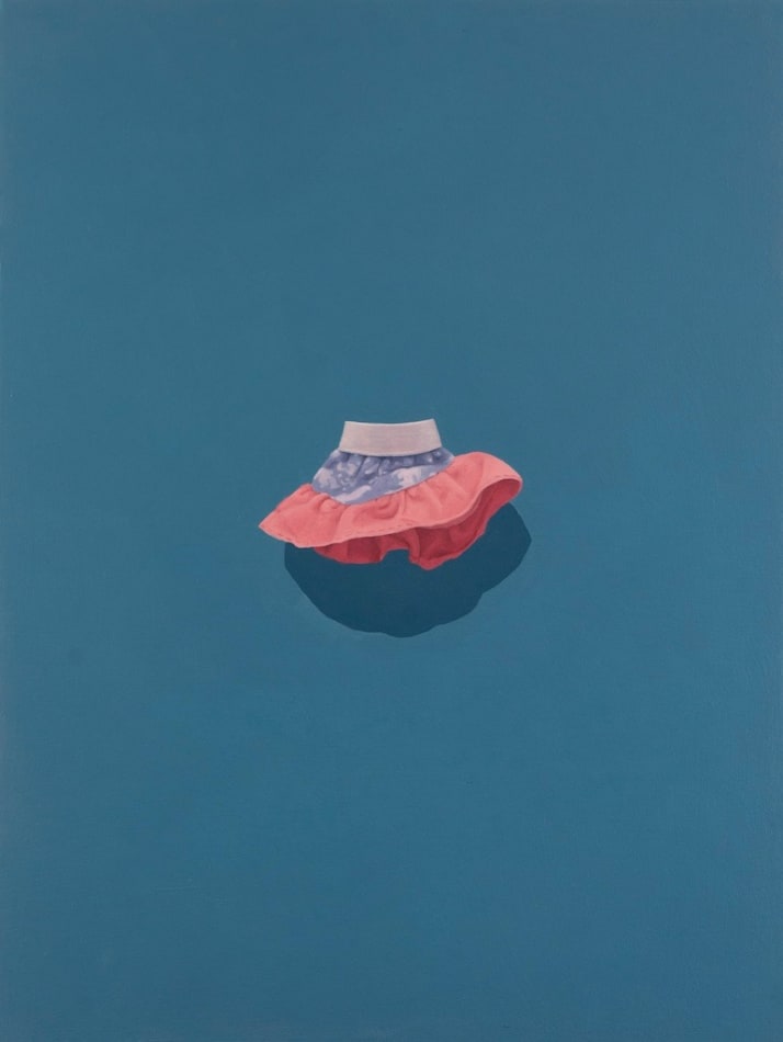 skirt on a blue background
