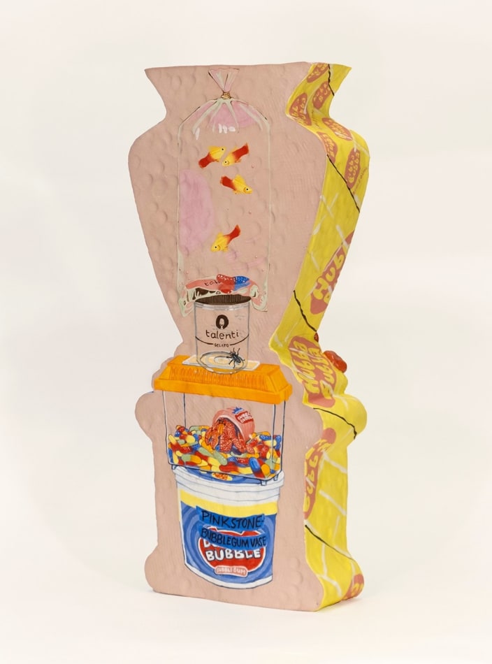 Sarah Allwine's sculpture of a bubblegum dispenser