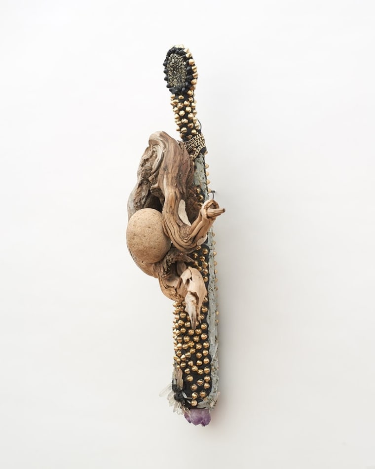 Lucien Shapiro, Holding His Head as Close to Her Heart Without Bleeding Spirit Totem, 2019