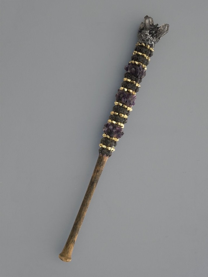 Lucien Shapiro, Quartz Amethyst Gold Bat, 2016