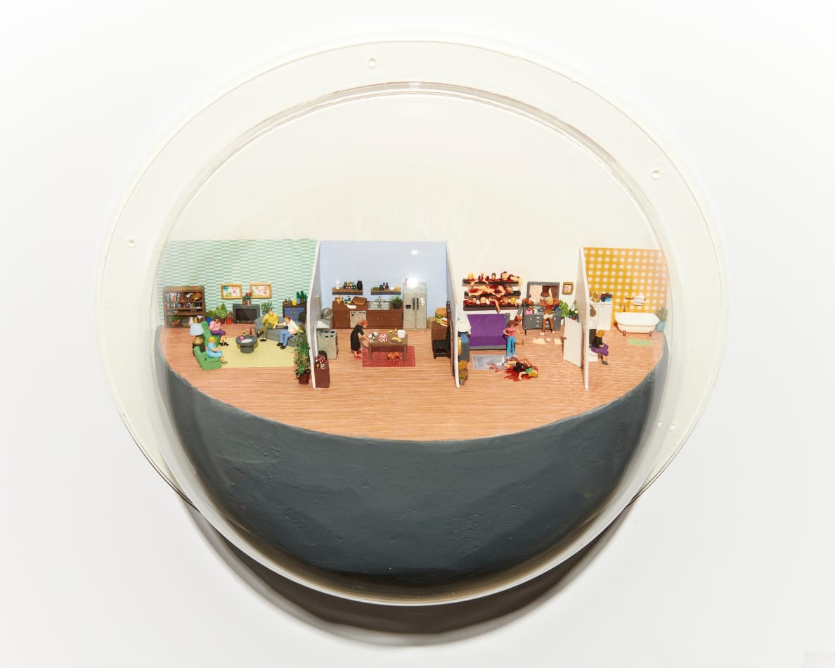 Abigail Goldman's sculpture of four rooms