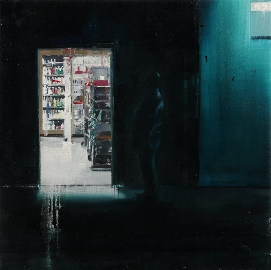 Brett Amory painting from 'waiting' series