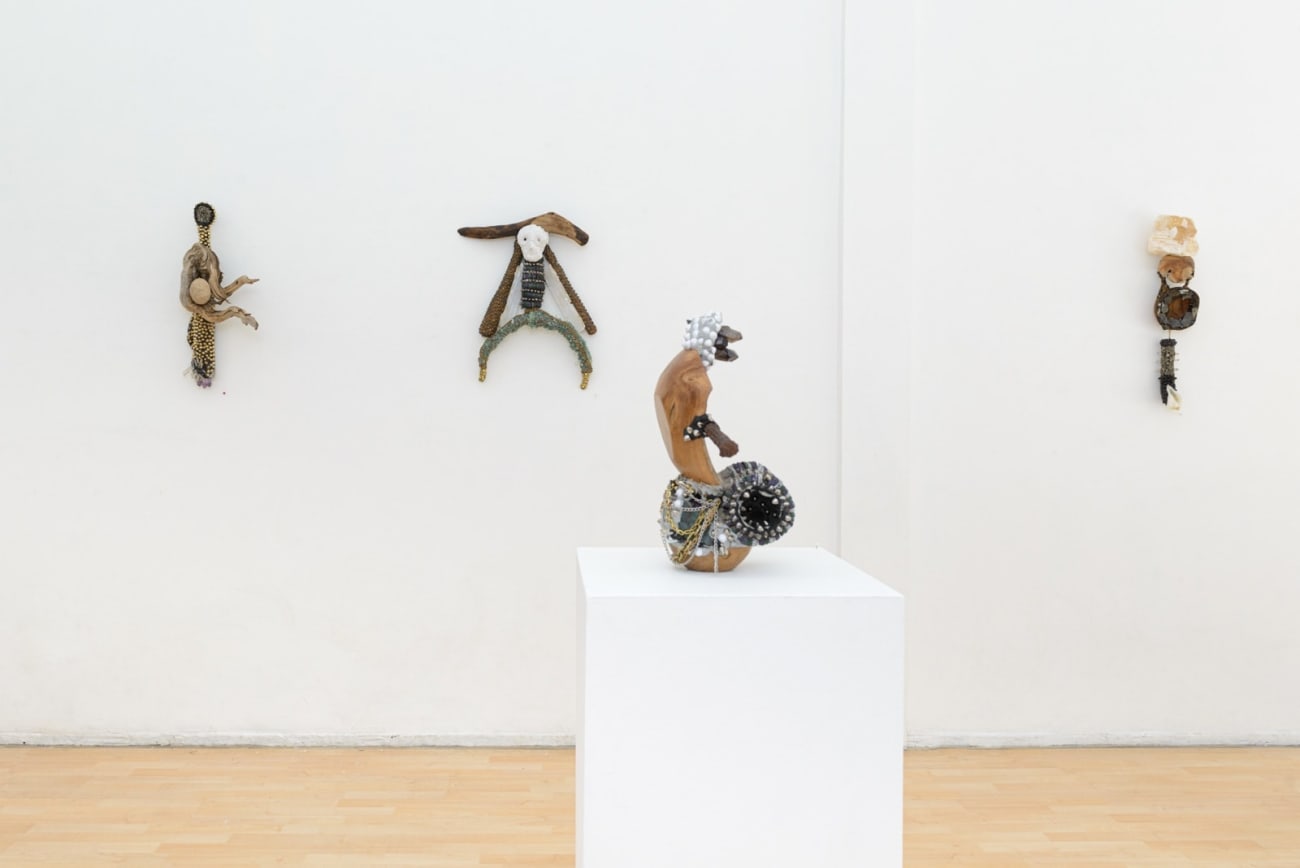 Lucien Shapiro, Floating on a Pyramid Below a Golden Tipped Moon Spirit Totem, 2019