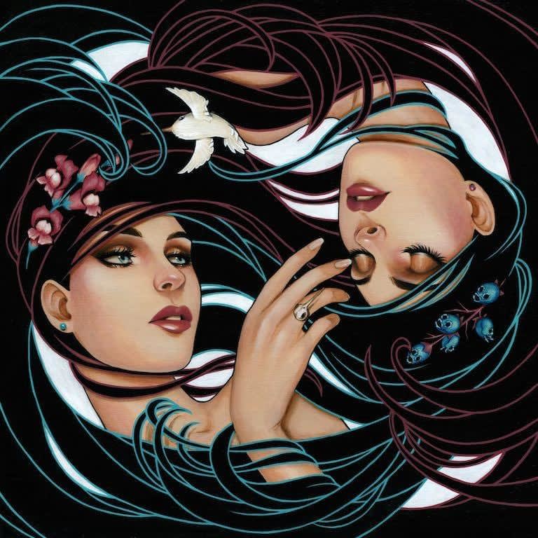Glenn Arthur painting of two women
