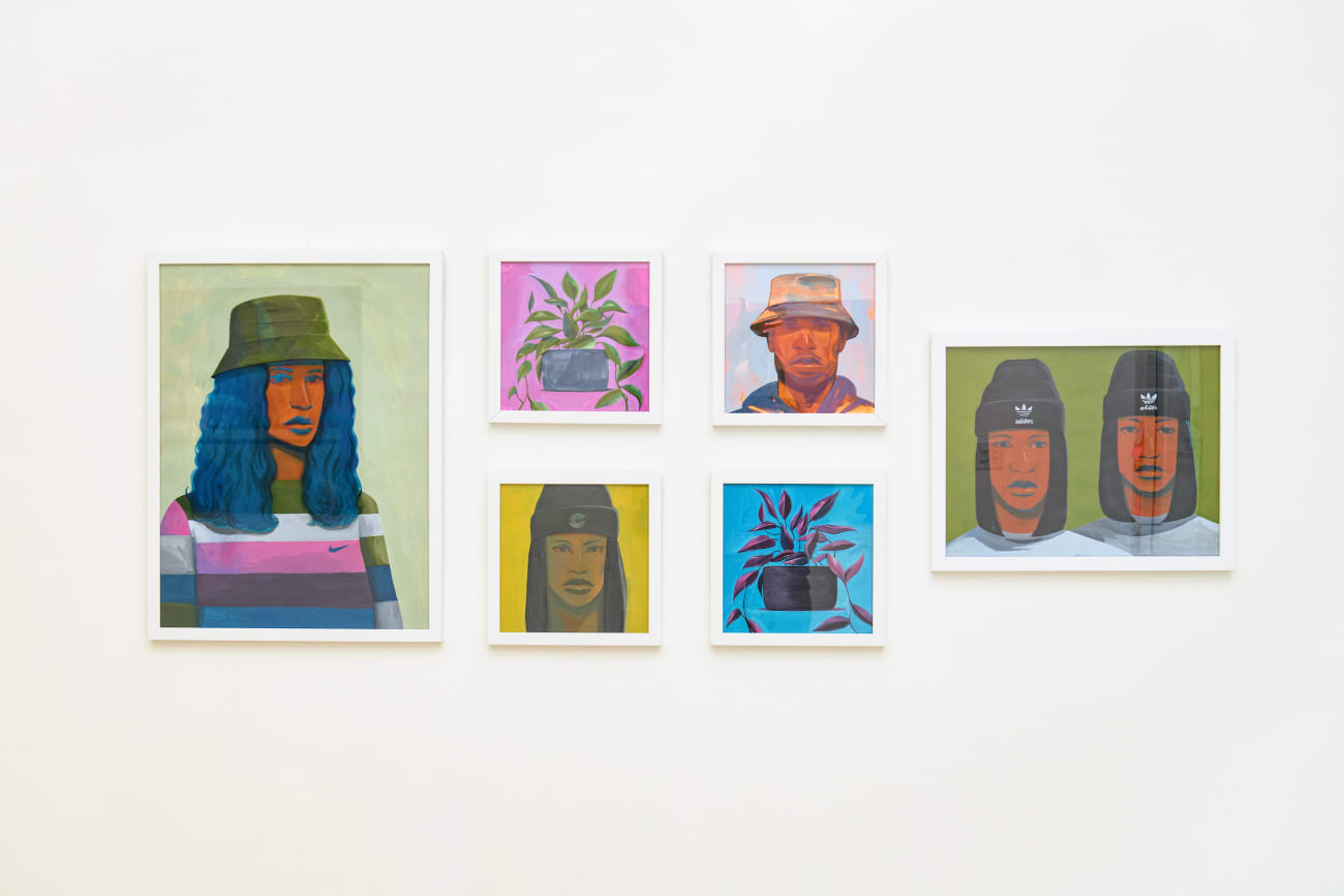 Dennis Brown's install photos of a gallery wall