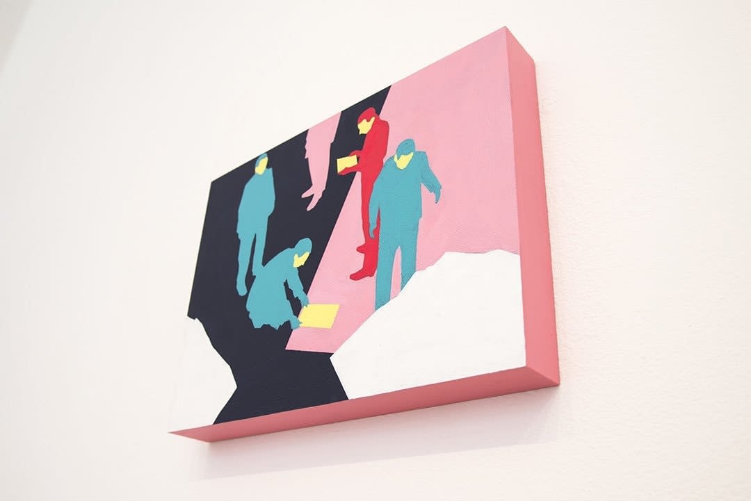 Mario Wagner colorful painting of figures