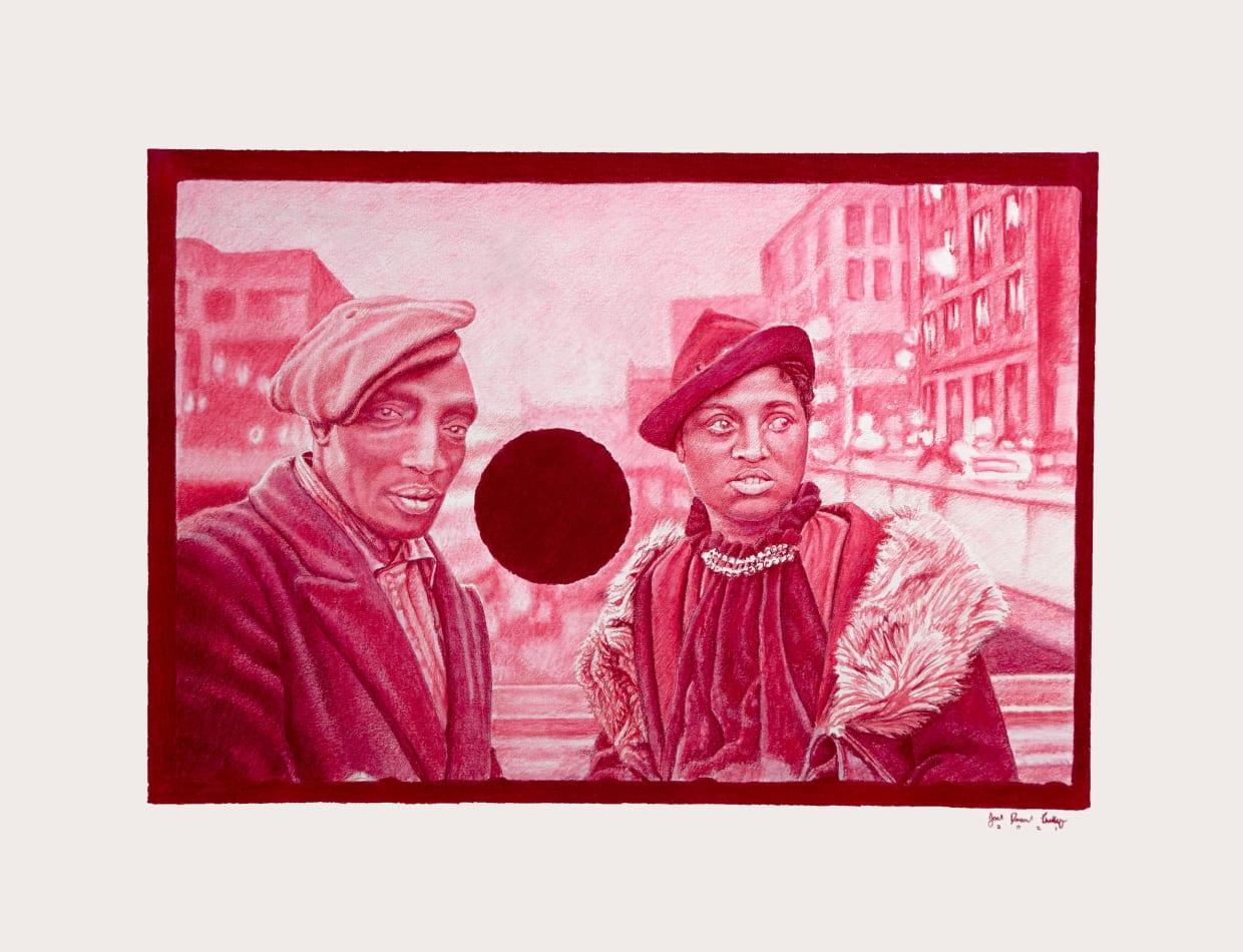 Joel Daniel Phillips red pencil drawing