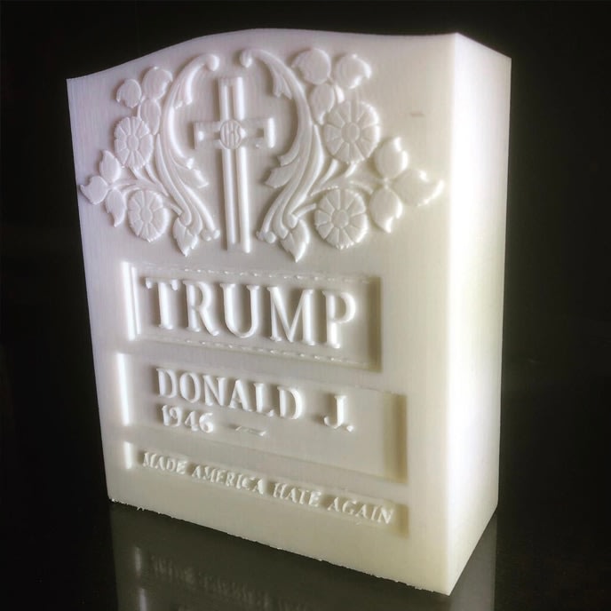 Brian A. Whiteley, Trump Legacy Stone (white), 2020