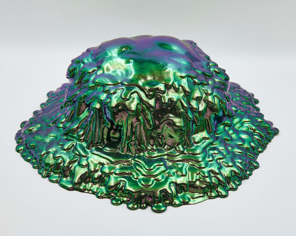 Dan Lam green blob sculpture