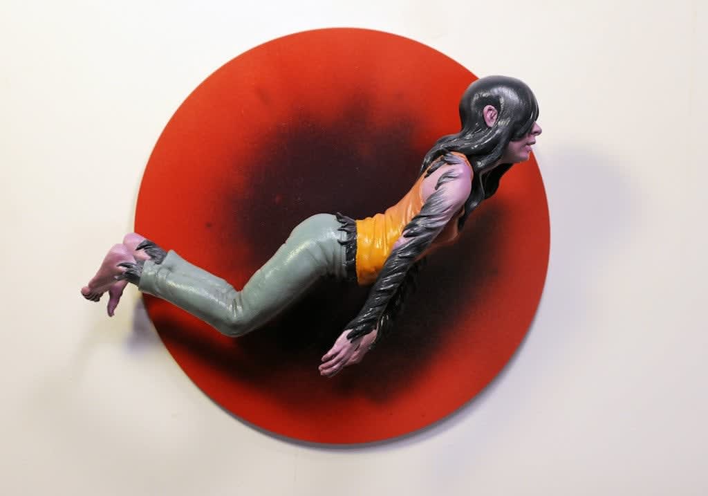 Troy Coulterman sculpture of floating figure