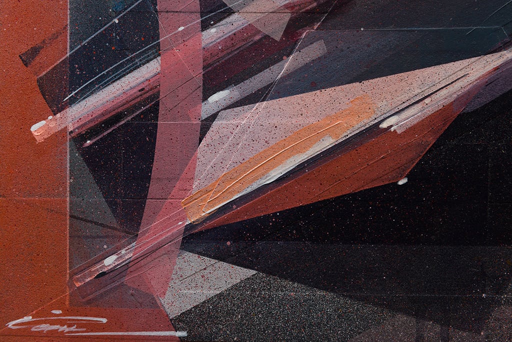 Augustine Kofie abstract painting detail