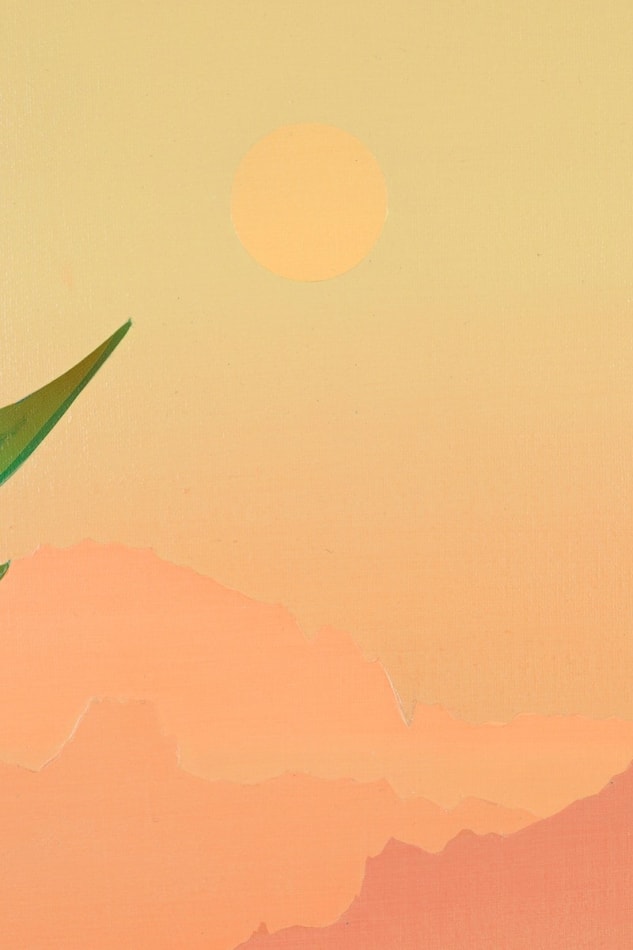 detail shot of painting