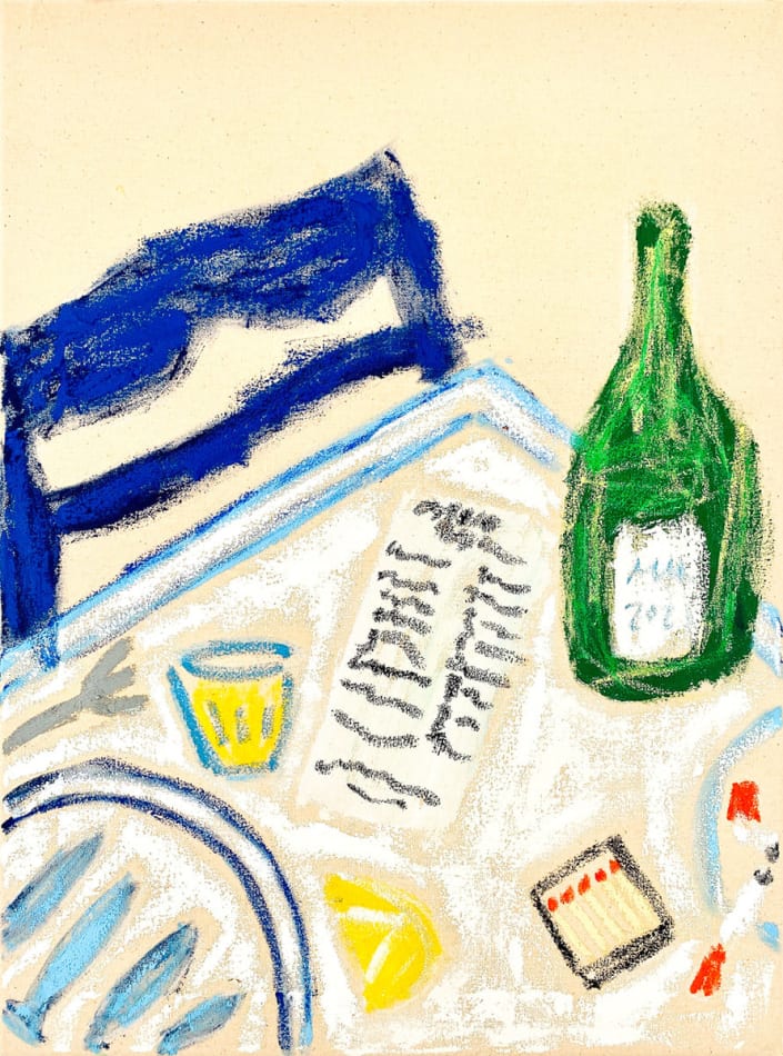 Michael McGregor, Still Life with Fish and Blue Chair, 2021