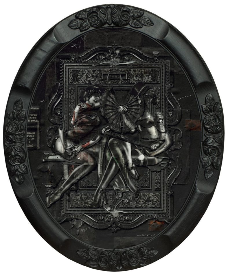 Handiedan vintage pinup relief