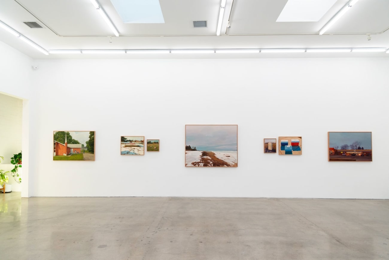 Installation image of Rachel Gregor's solo exhibition Still Summer at Hashimoto Contemporary Los Angeles