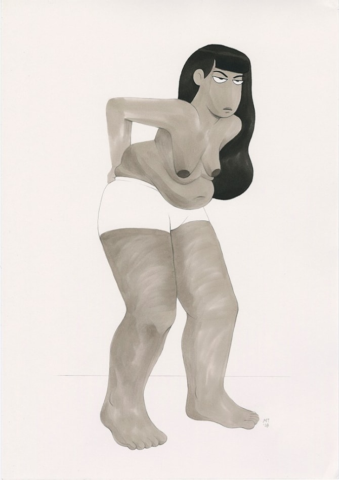 Miranda Tacchia, When he sees you taking off the undergarments that make you acceptable for display in public, 2019