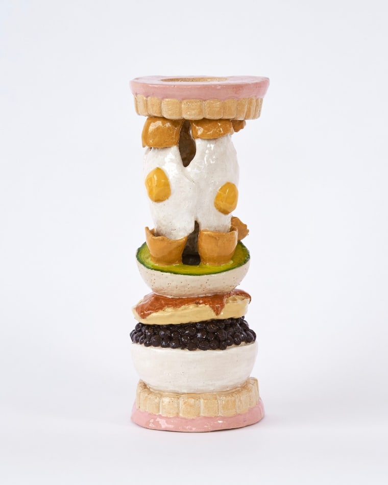 Lindsey Lou Howard's vase made of breakfast foods